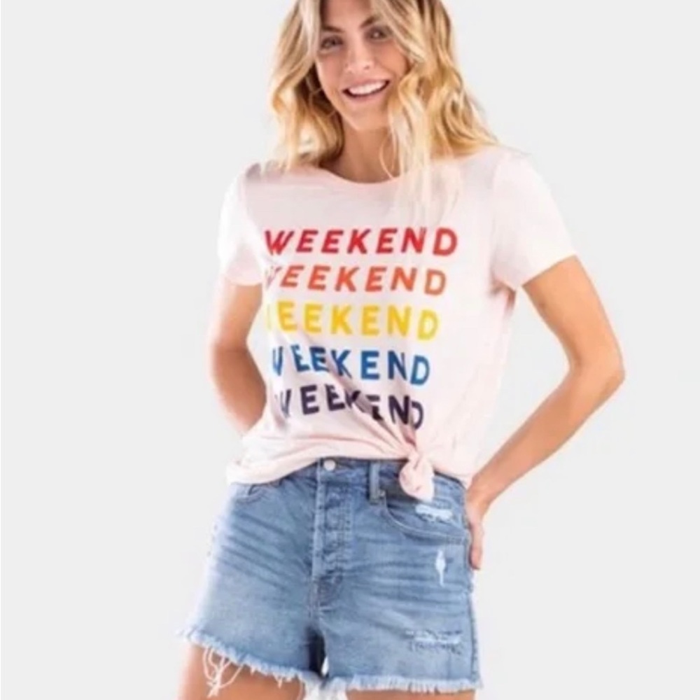 Mi Ami Francesca’s pink weekend ultra soft tee
